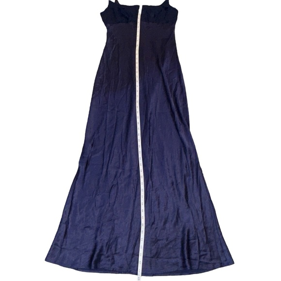 Step In Out Midnight Purple Velvet Satin Grunge Glam Dark Romantic Slip Gown - Picture 11 of 14